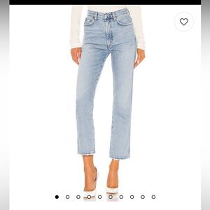 Agolde Pinch Waist High Rise Kick in Riptide Size 26